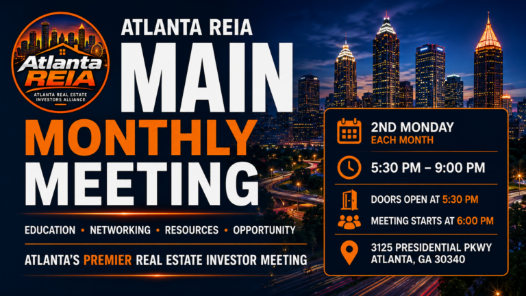 Atlanta REIA Main Monthly Meeting